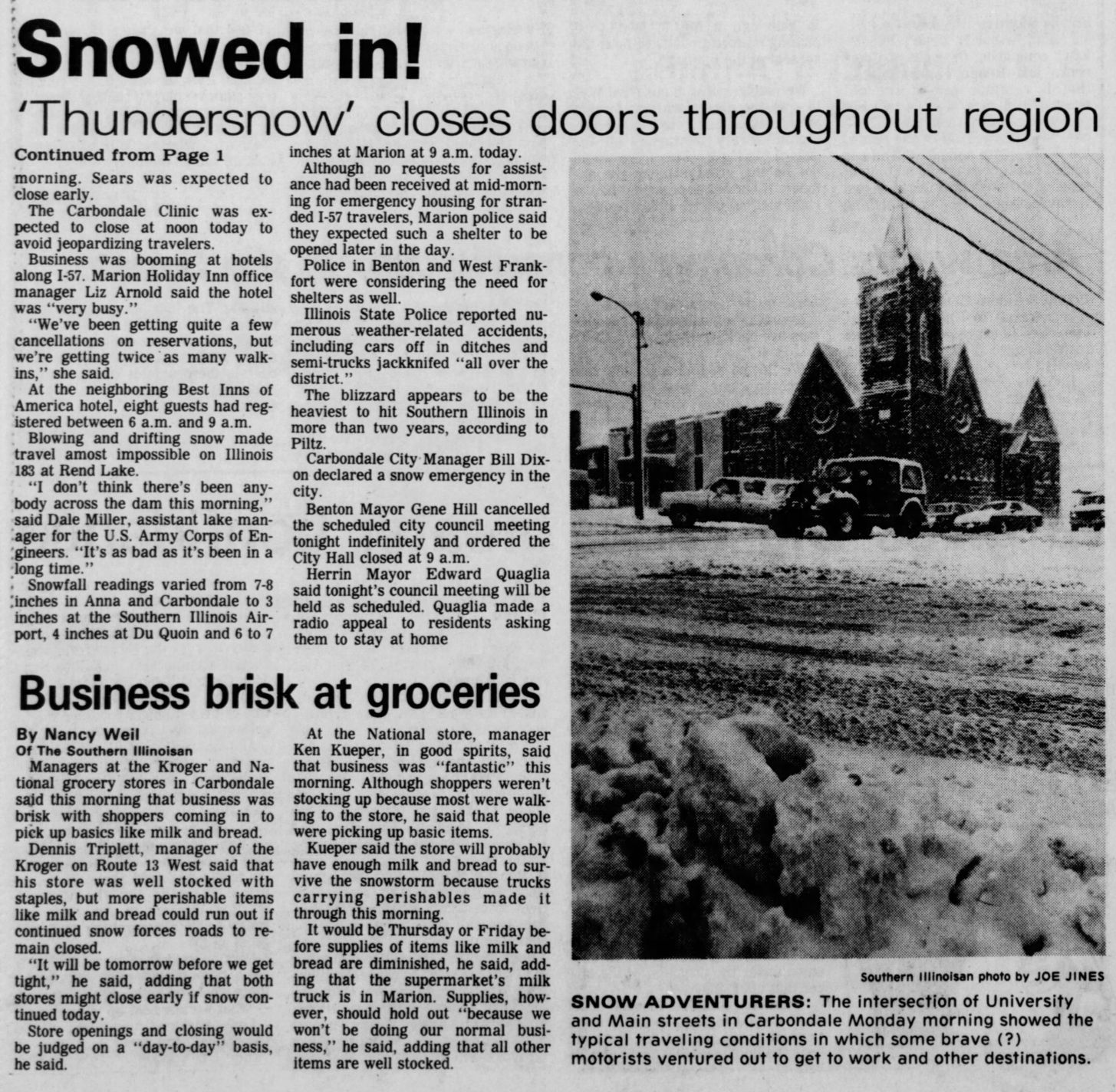Snowed in!